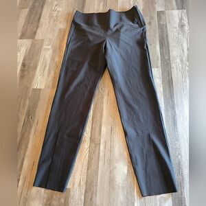 Athleta Interstellar Tight High Waist Split Hem Black Pants Size 16